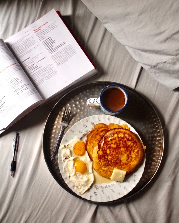 Homemade Almond Milk Pancakes
