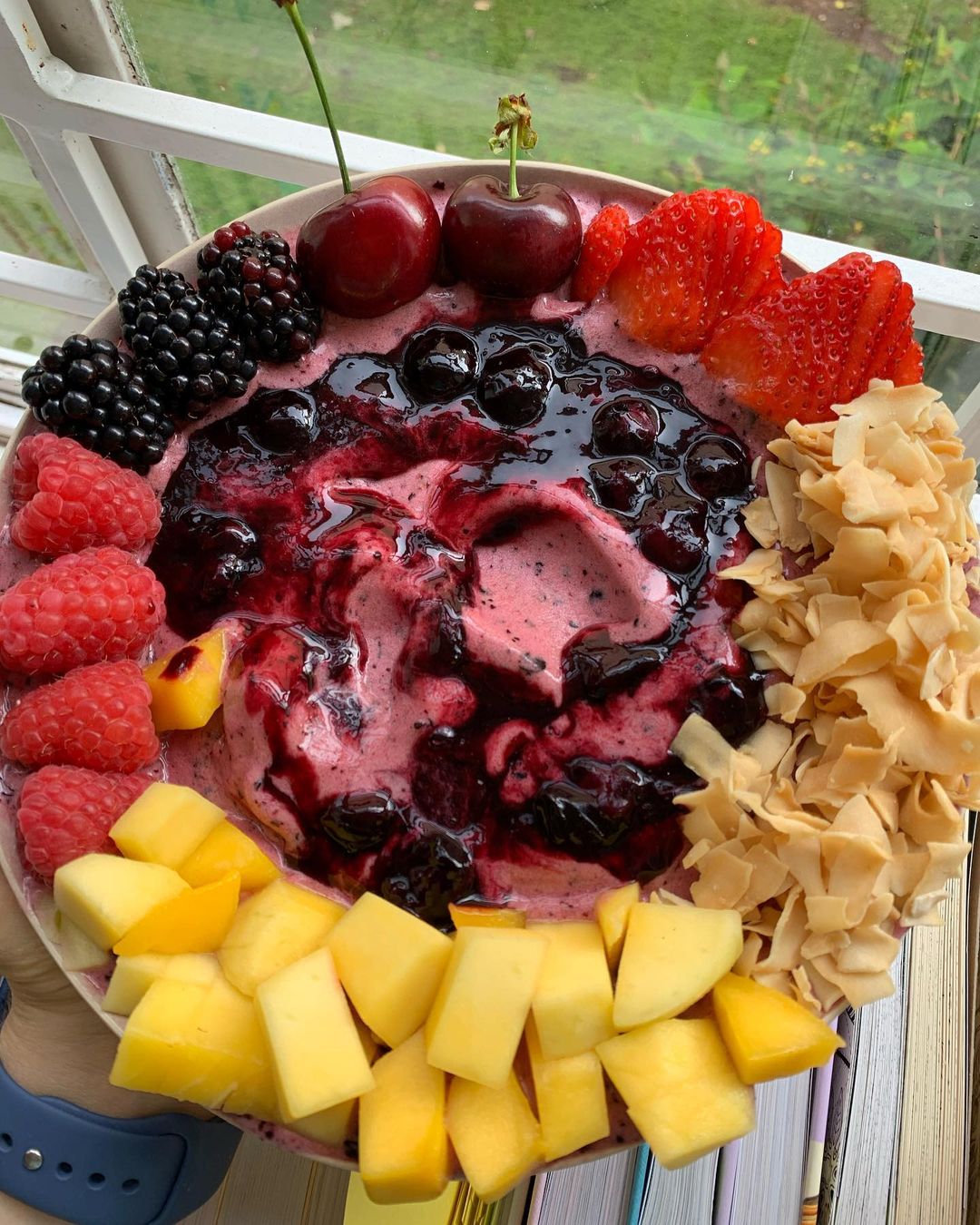 Summer Blueberry Pie Nice Cream