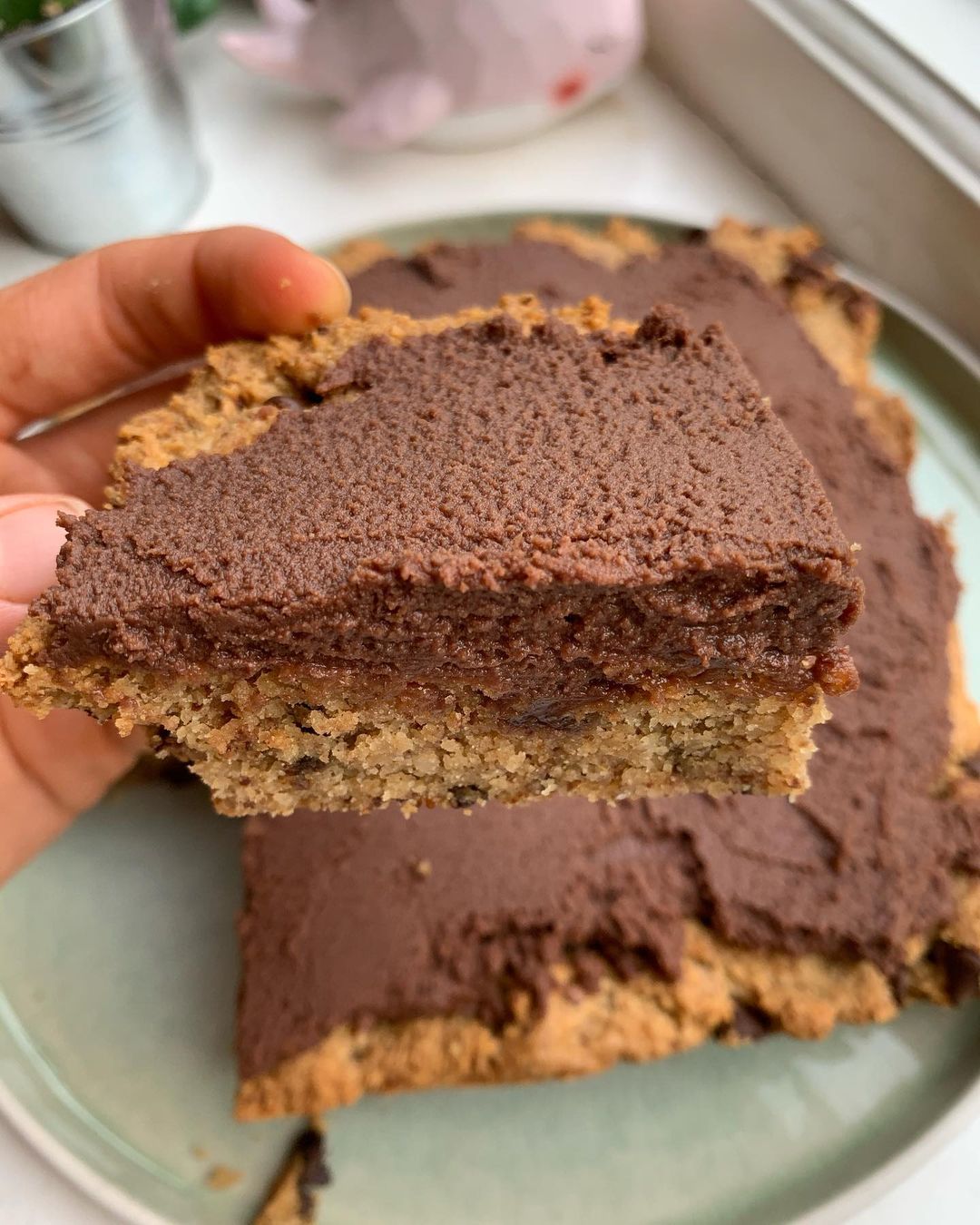 Vegan Almond Chocolate Cake