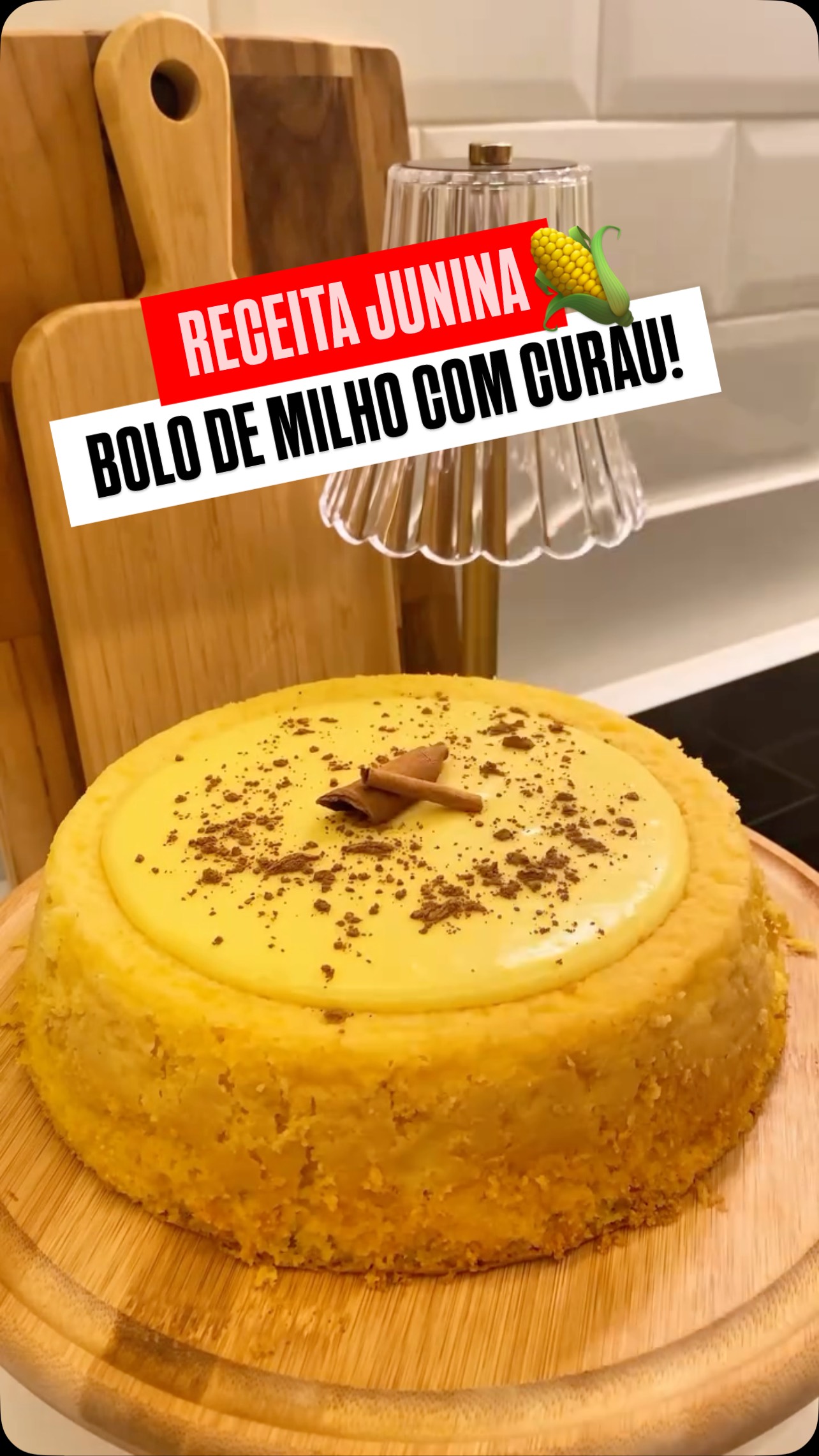 Corn Cake with Curau Topping