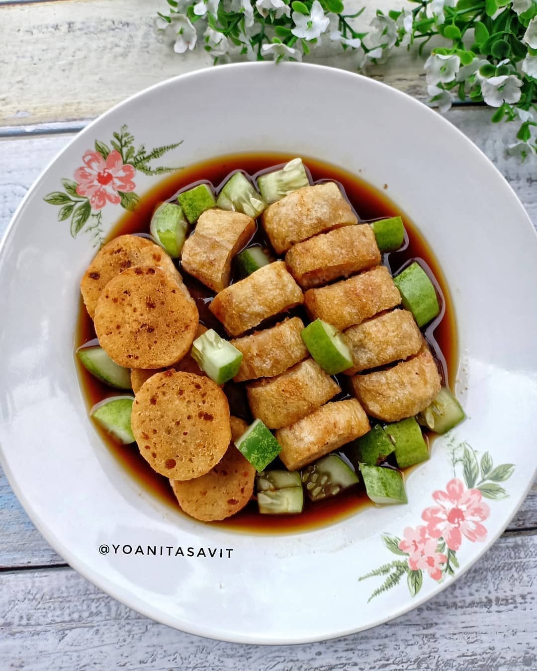 Shrimp Pempek with Cuko Sauce