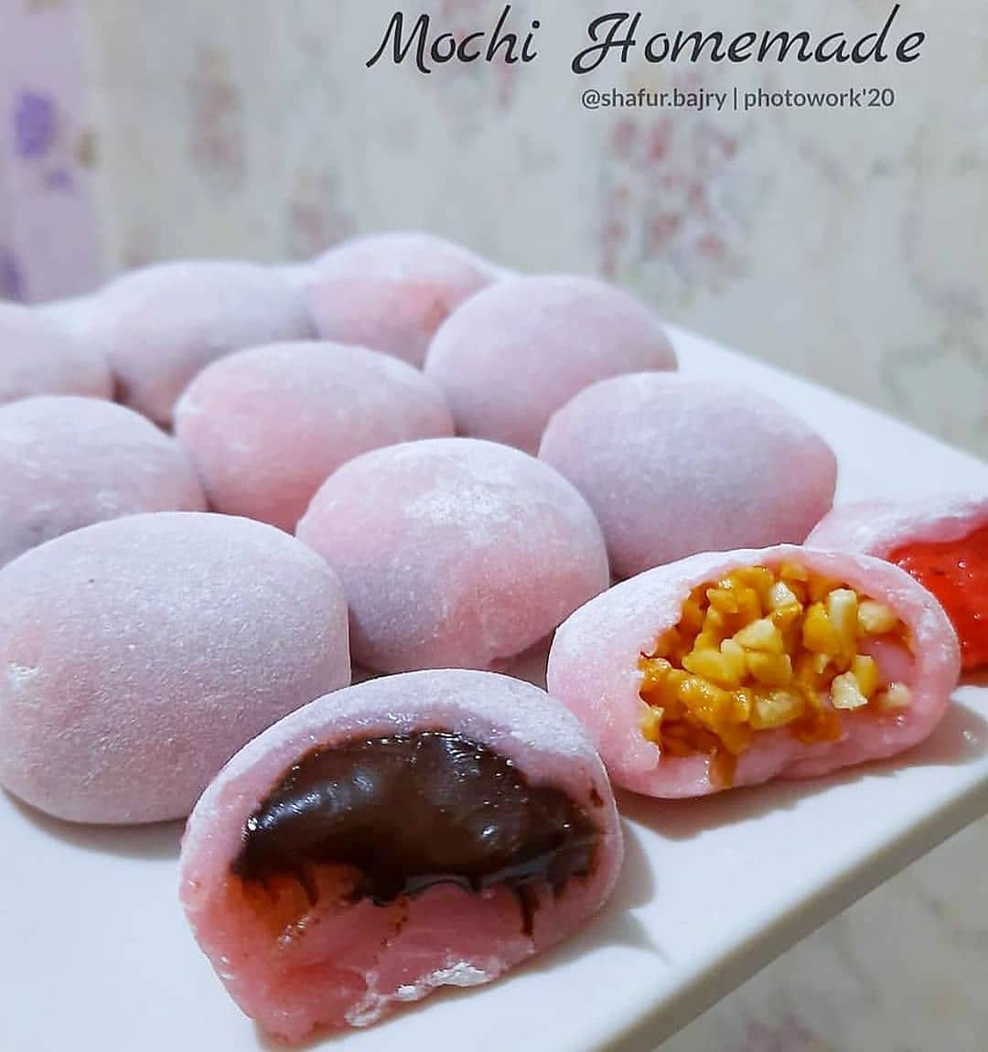 Homemade Japanese Mochi with Fillings