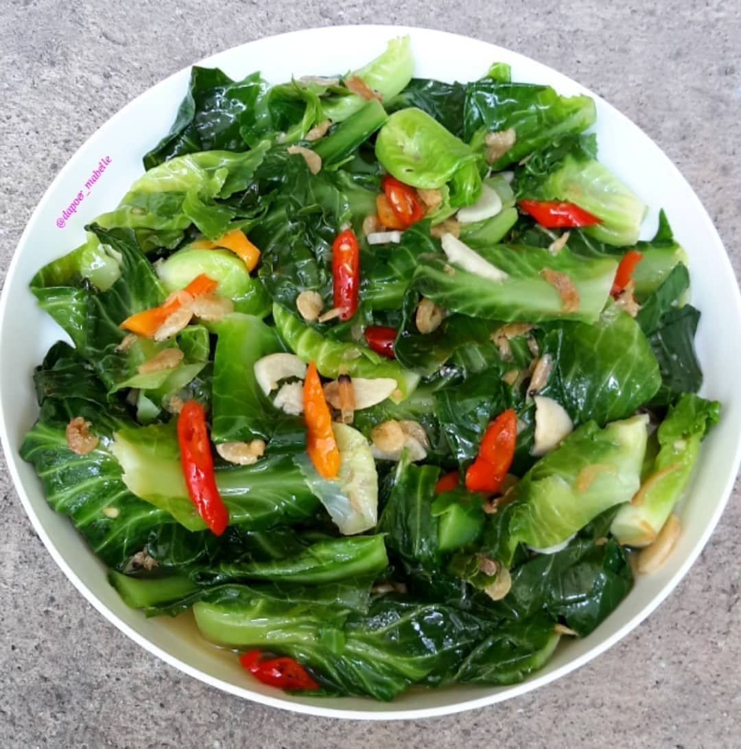 Stir-Fried Water Spinach with Dried Shrimp