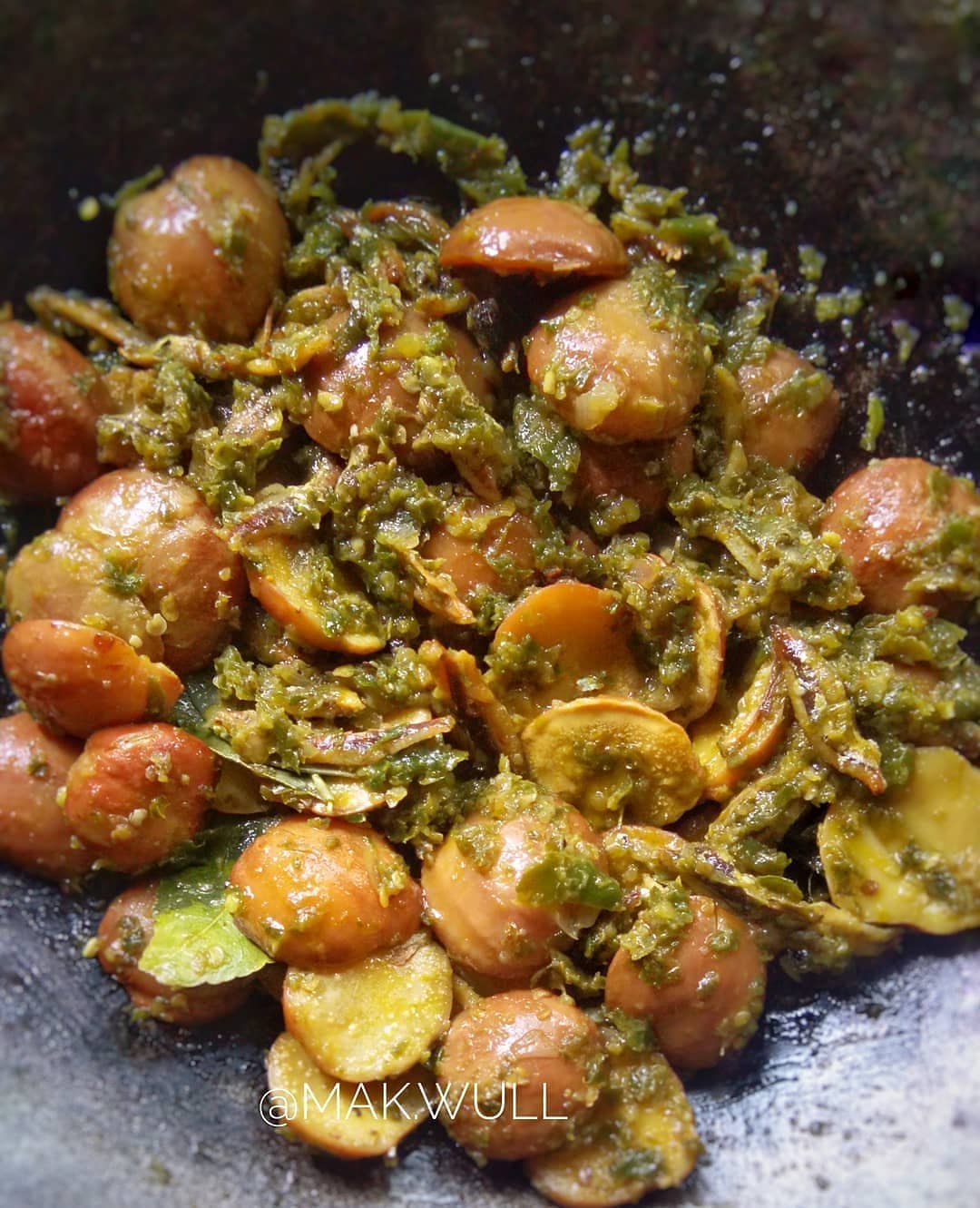 Jengkol with Green Chili Sambal