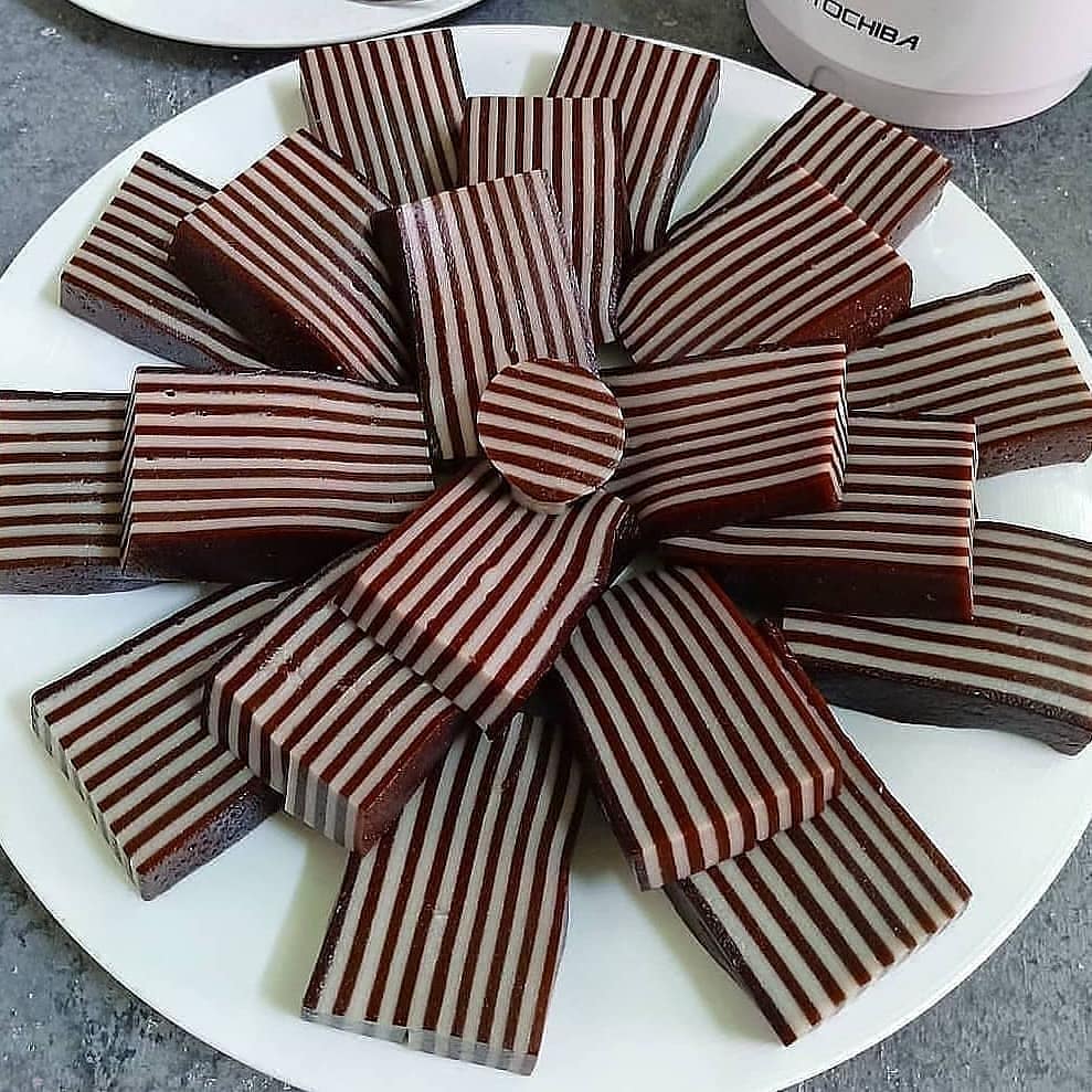 Steamed Chocolate Cassava Layer Cake