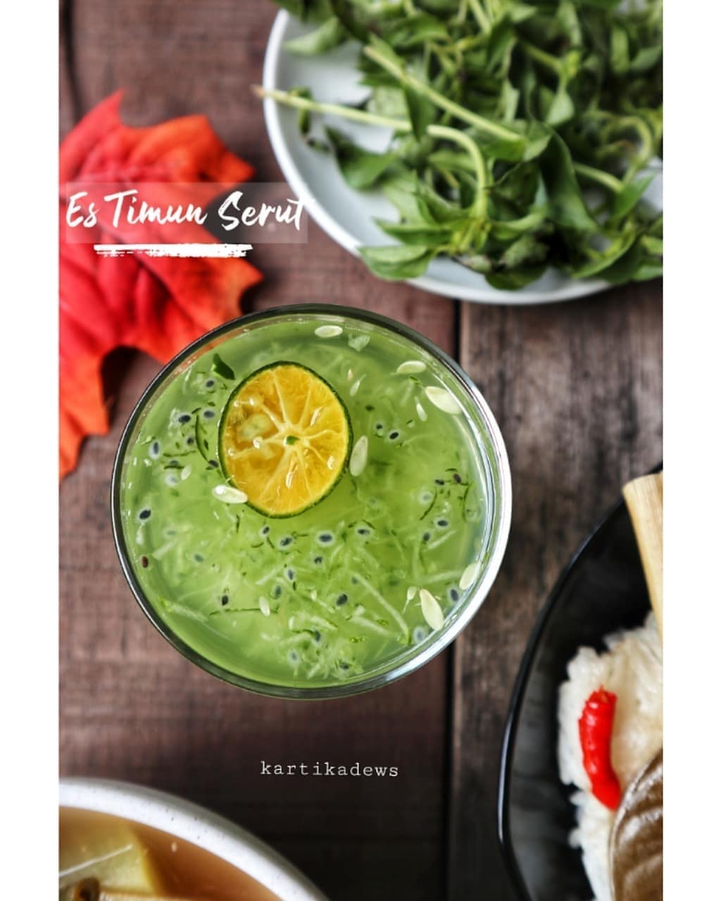 Indonesian Shaved Cucumber Ice Drink