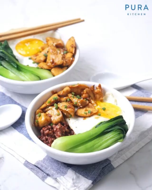 Chicken Teriyaki with Egg and Bok Choy