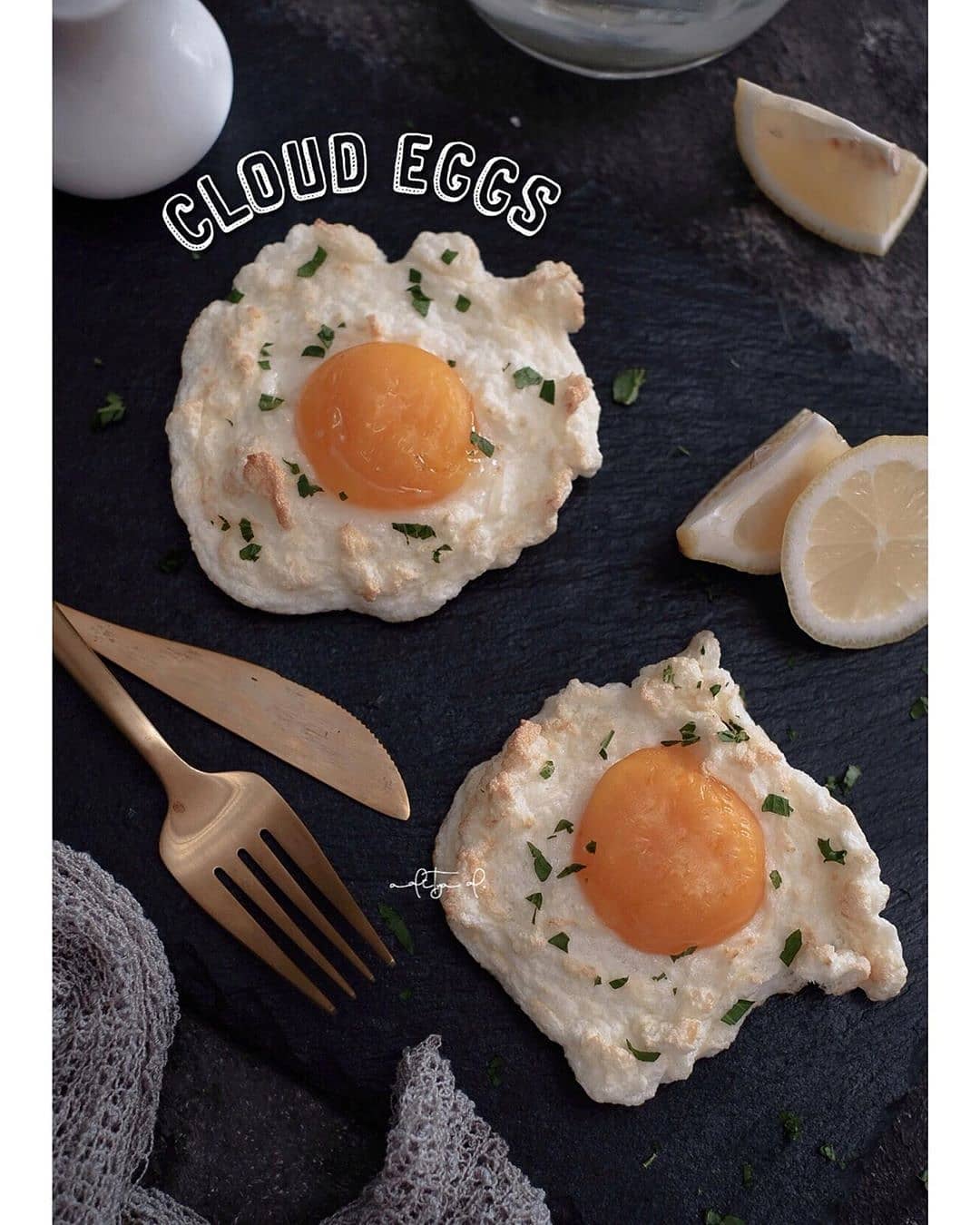 Baked Cloud Eggs with Cheese
