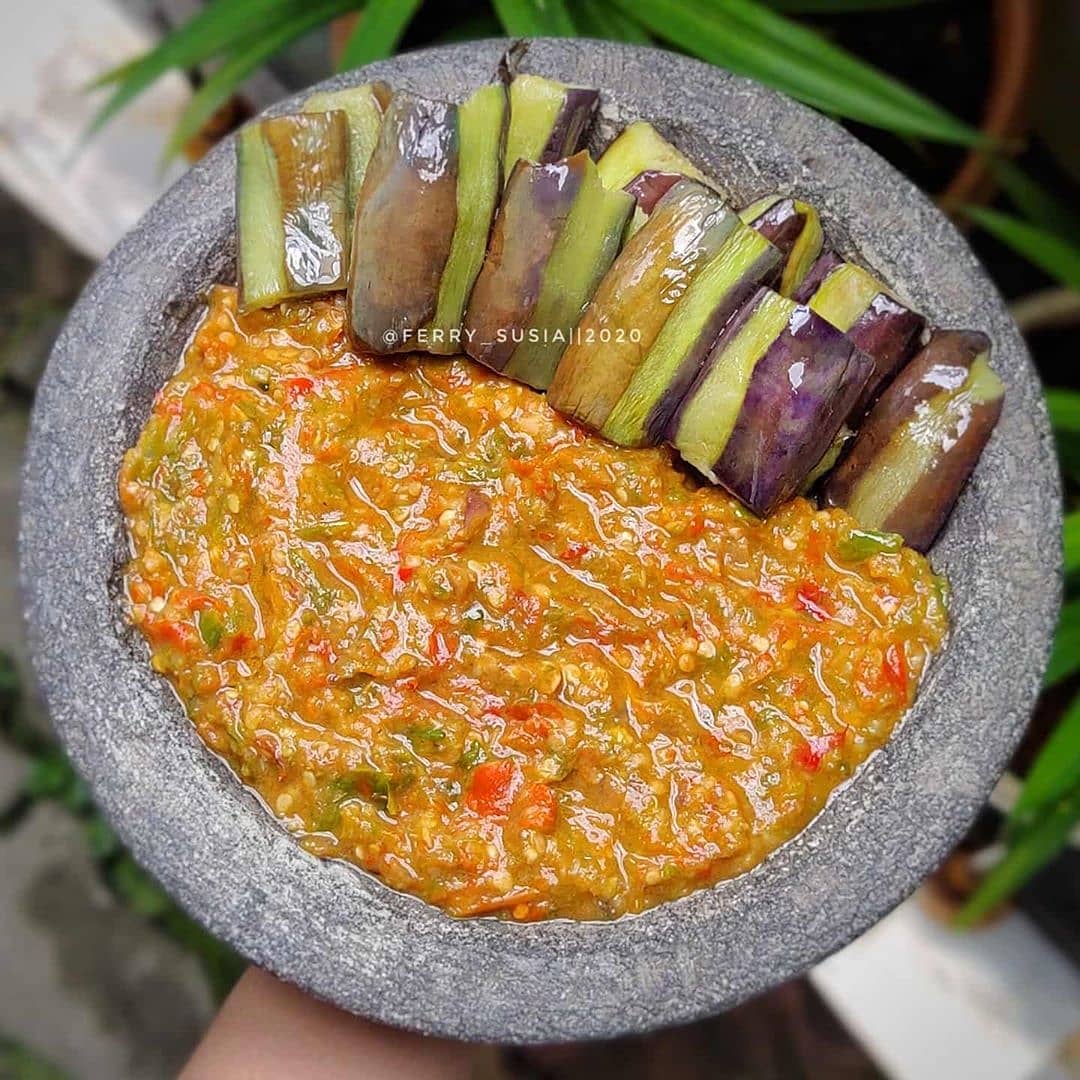 Spicy Indonesian Eggplant Sambal