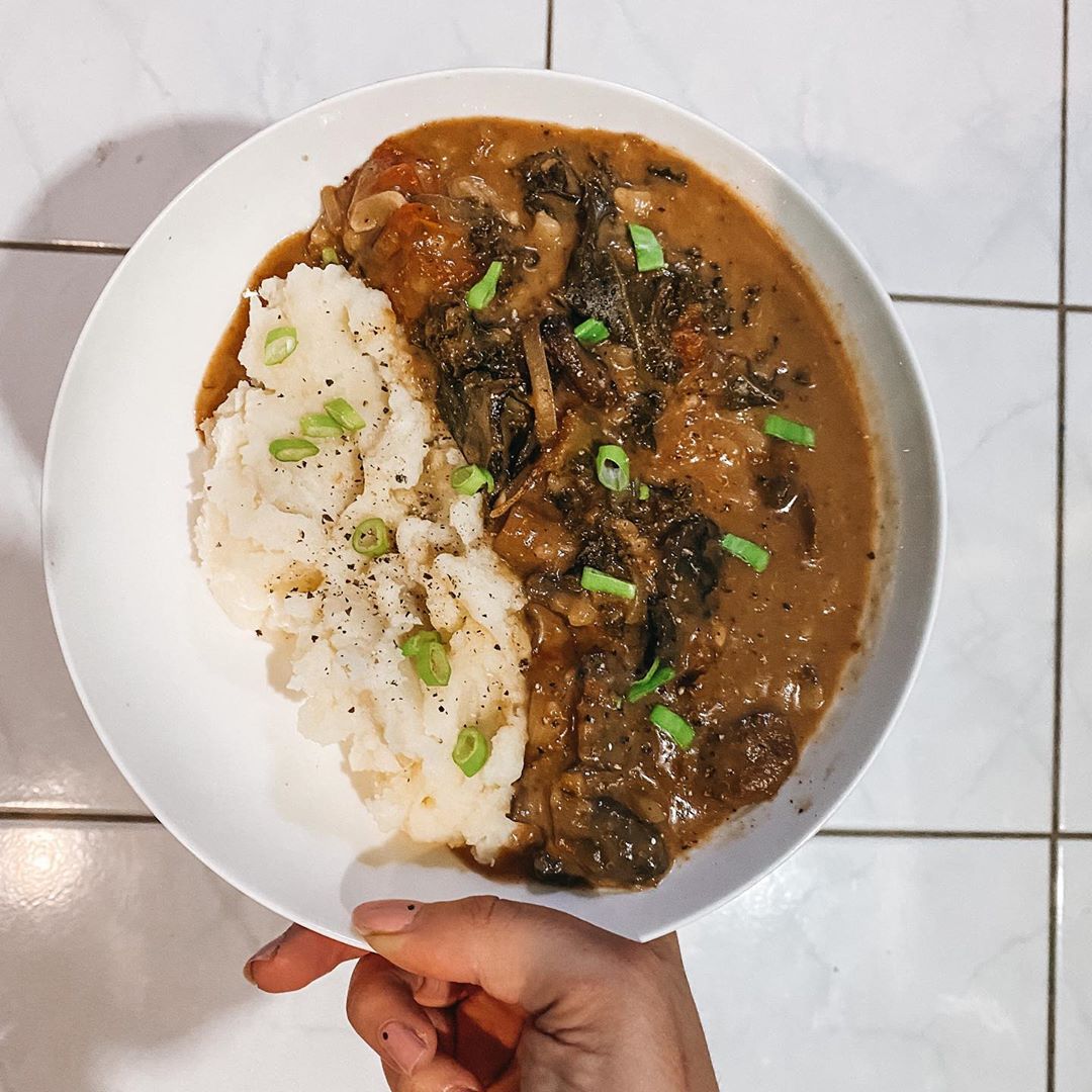 Mushroom and Kale Stroganoff