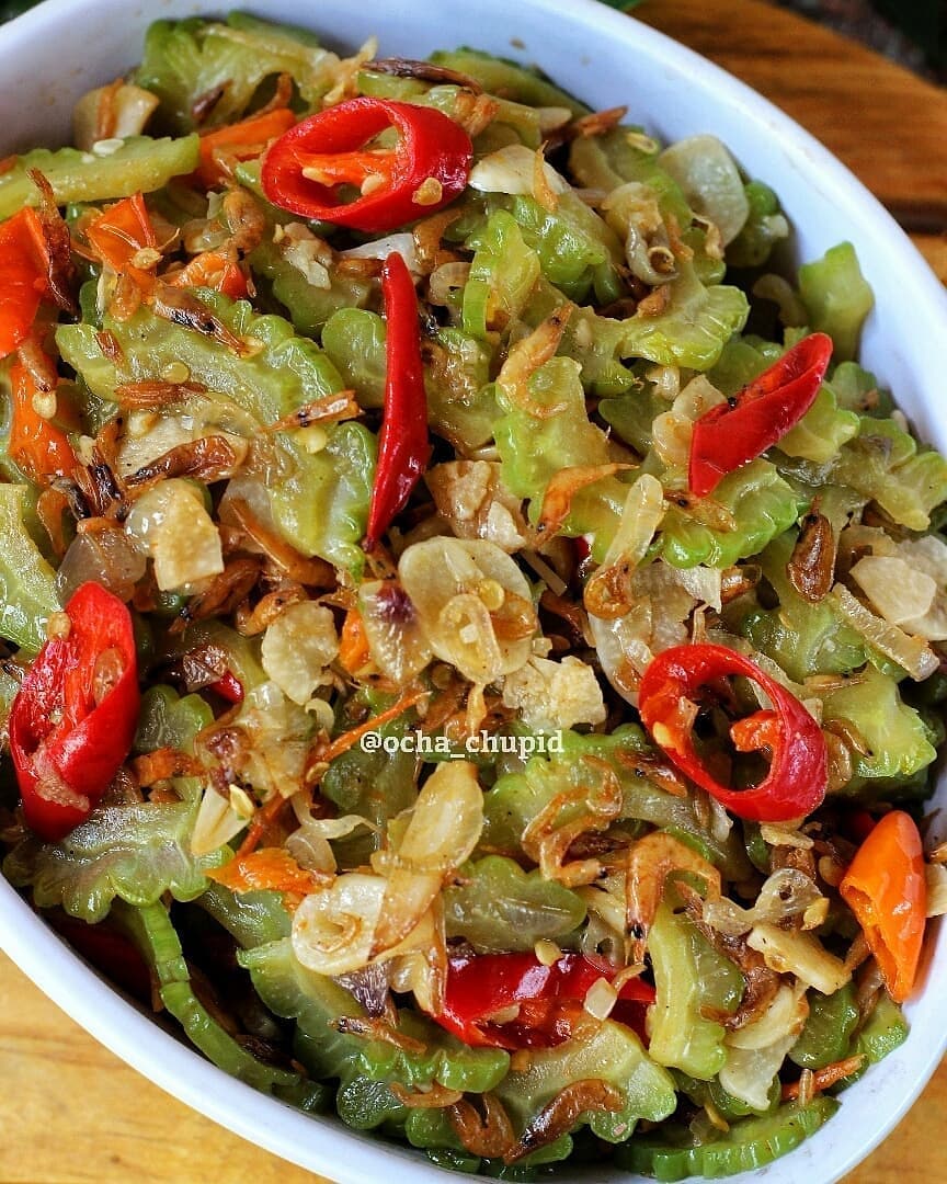 Stir-Fried Bitter Melon with Dried Shrimp