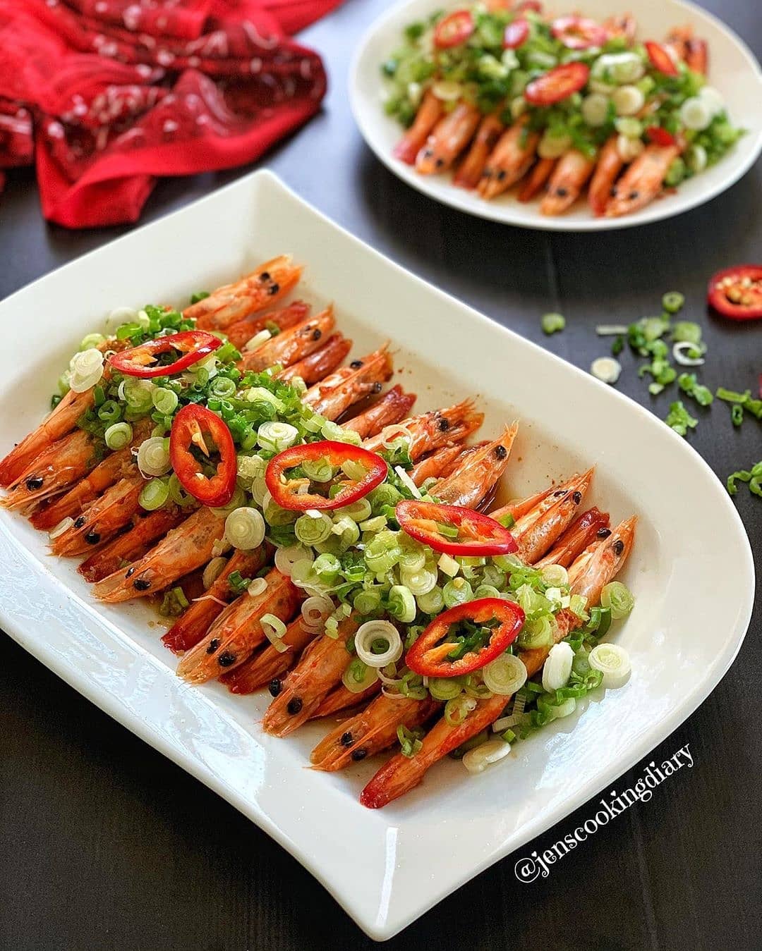 Steamed Shrimp with Garlic Sauce
