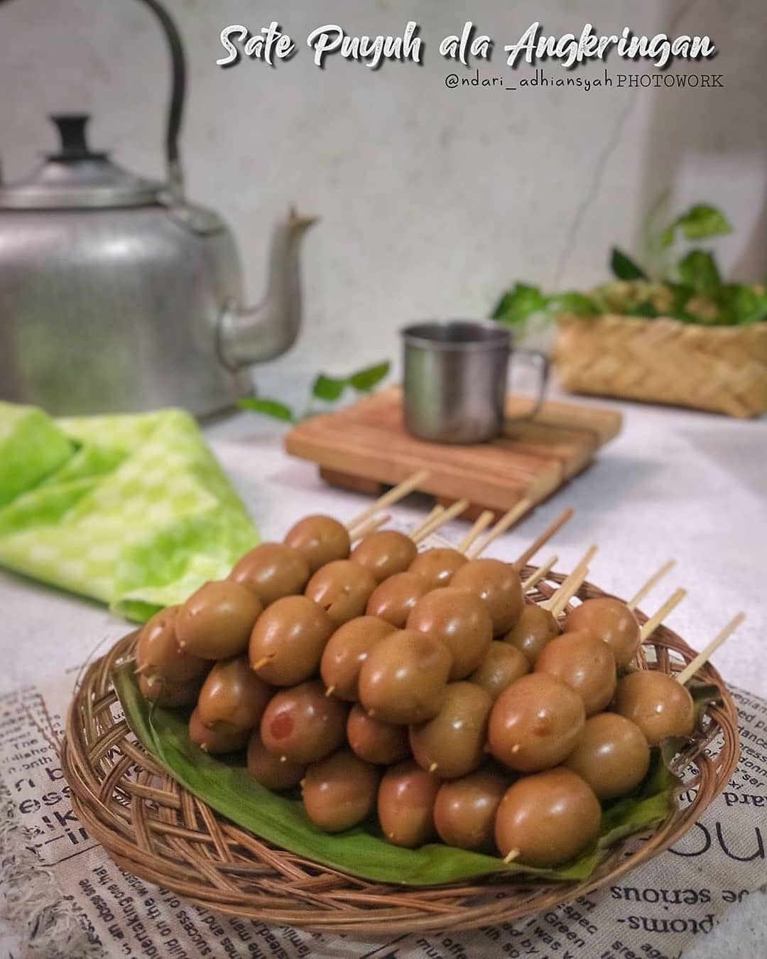 Angkringan Style Quail Egg Satay