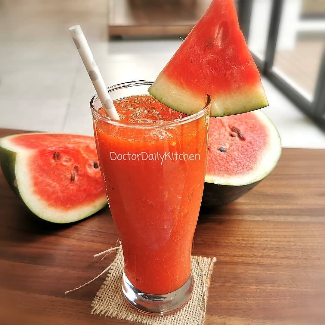 Refreshing Watermelon and Papaya Juice