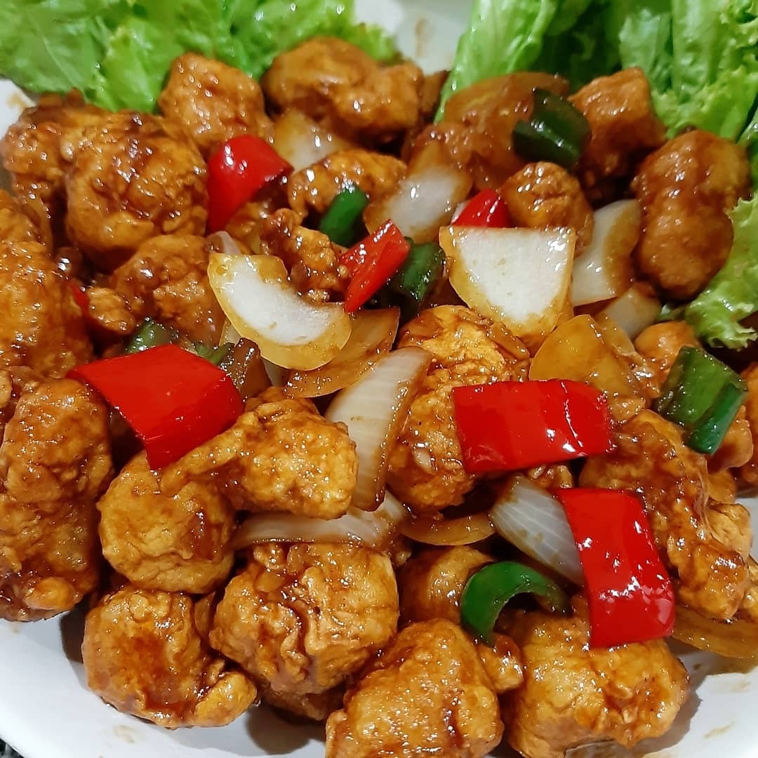 Crispy Fried Chicken with Butter Sauce