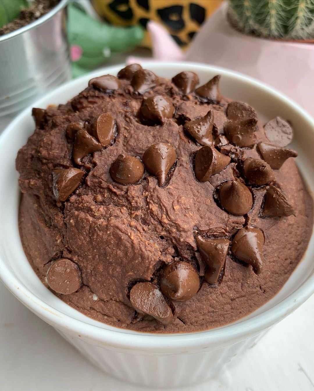 Chocolate Marmite Breakfast Baked Oat Cake