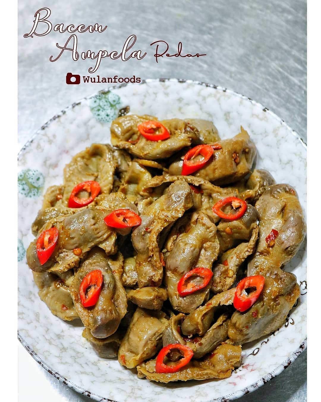 Spicy Indonesian Bacem Giblets