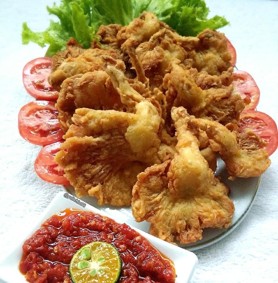 Crispy Battered Oyster Mushrooms