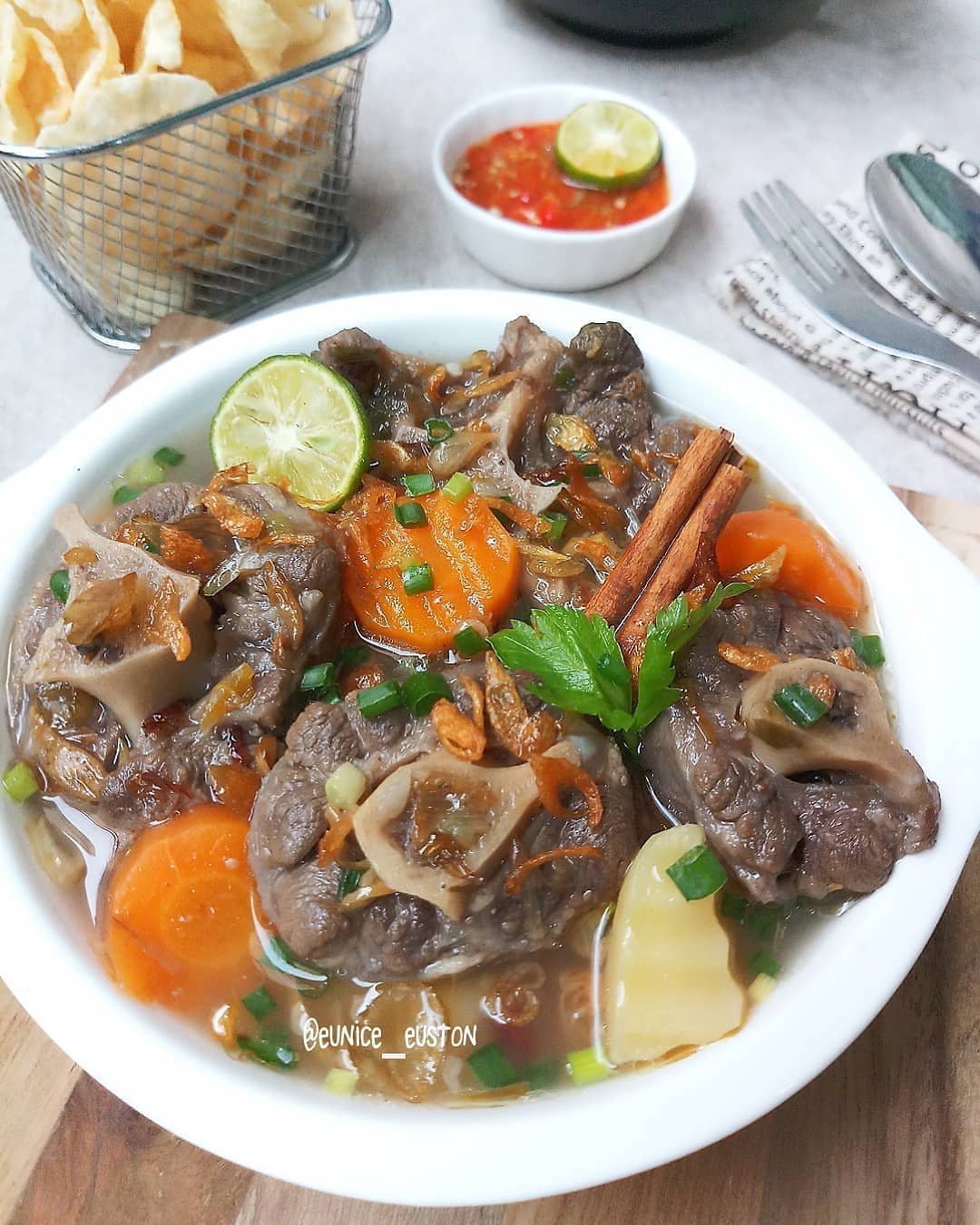 Indonesian Style Oxtail Soup