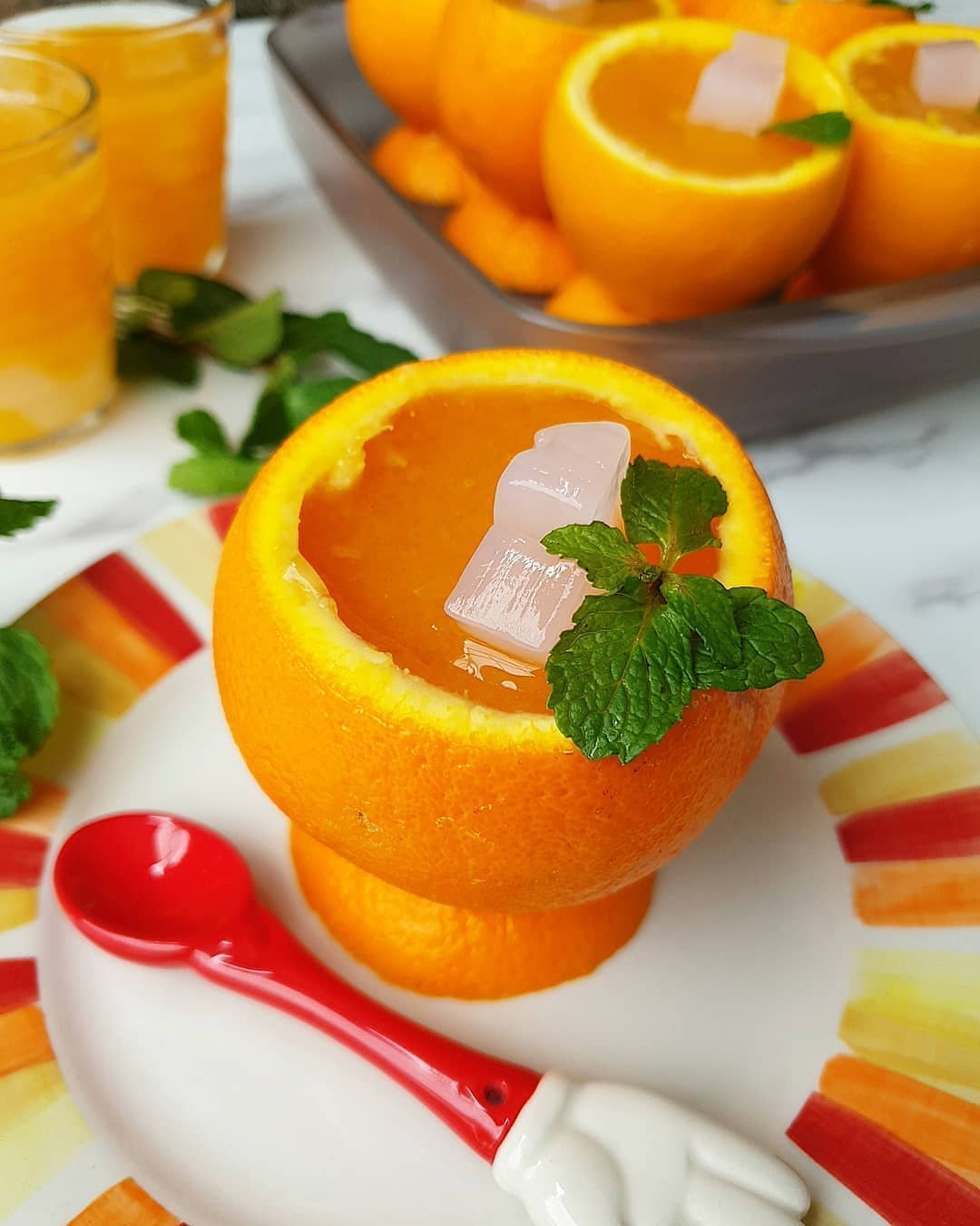 Sunkist Orange Agar Pudding