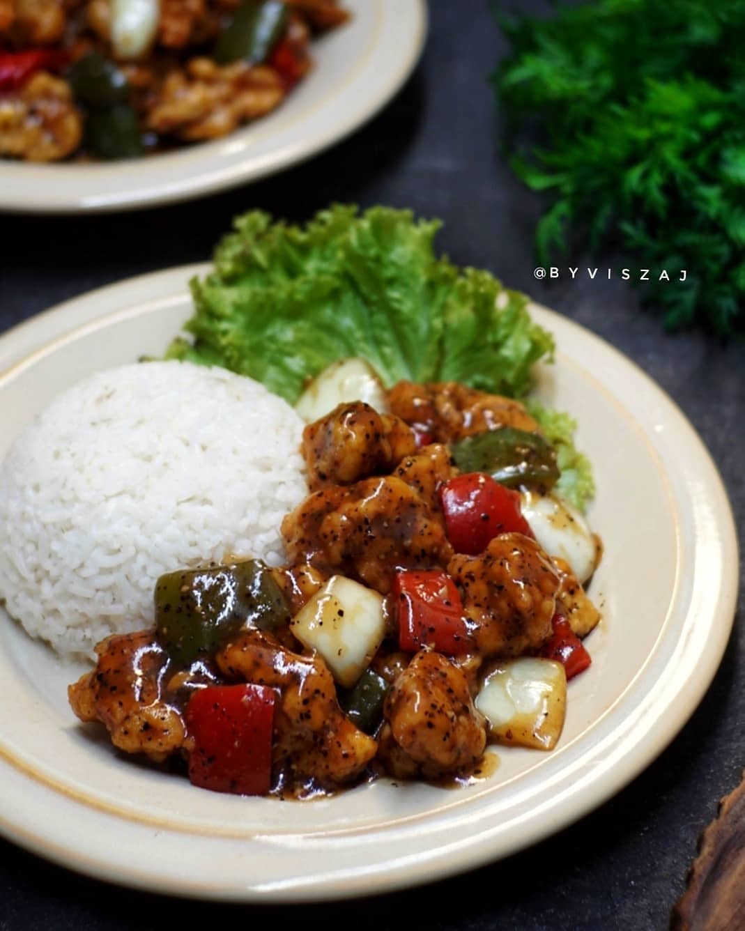 Stir-Fried Black Pepper Chicken