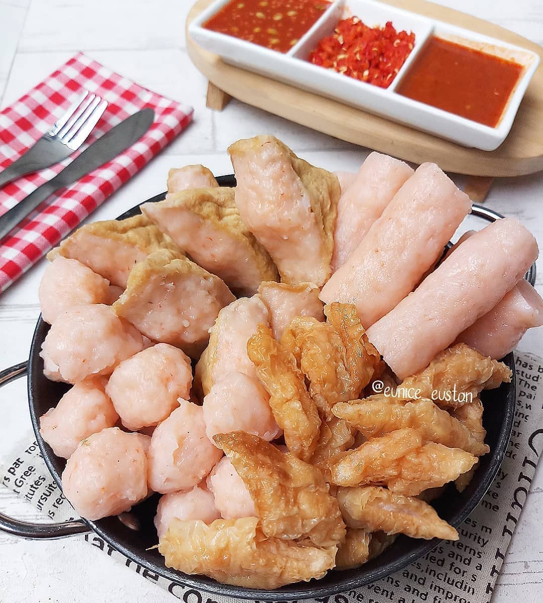 Traditional Indonesian Shrimp Pempek
