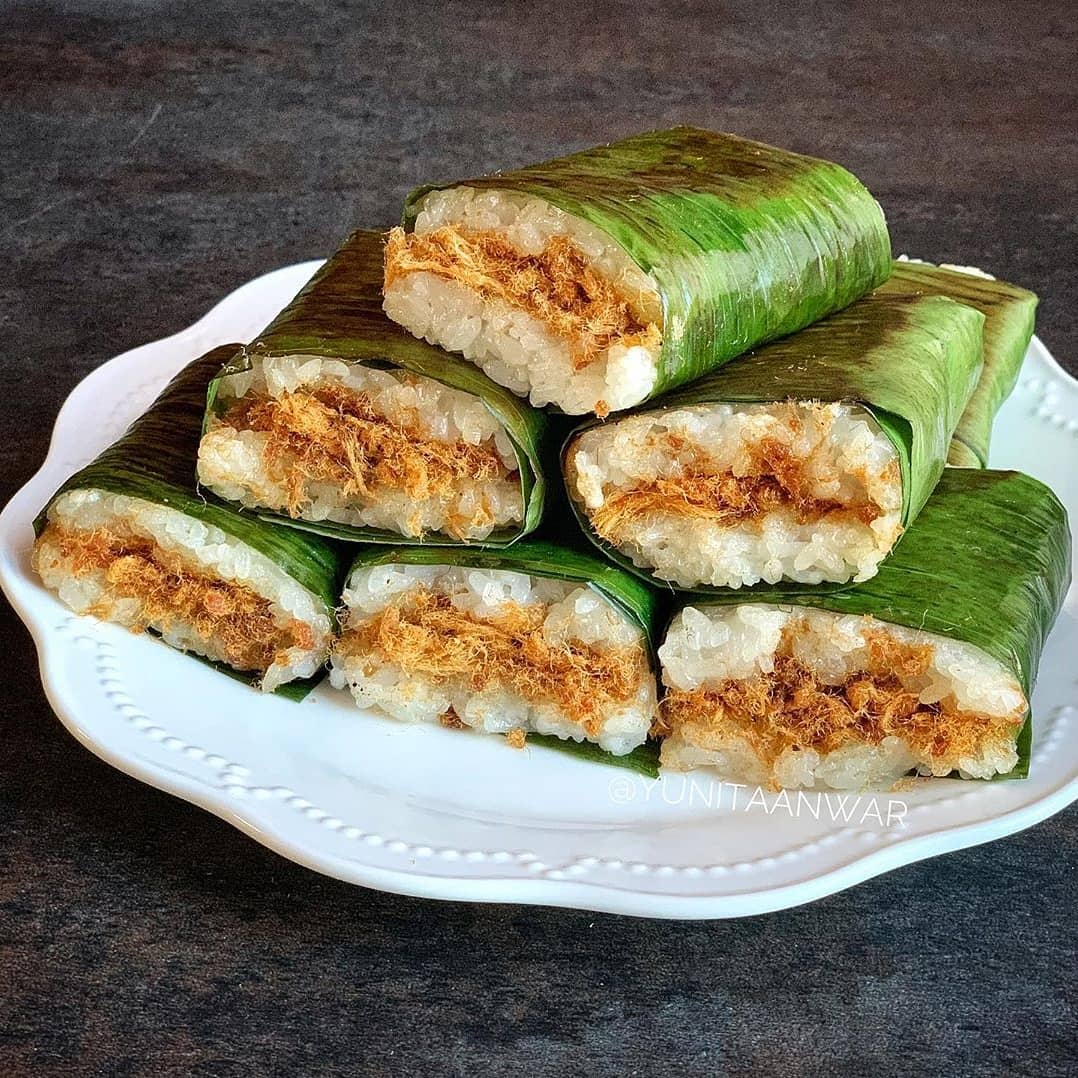 Sticky Rice Cake with Beef Floss