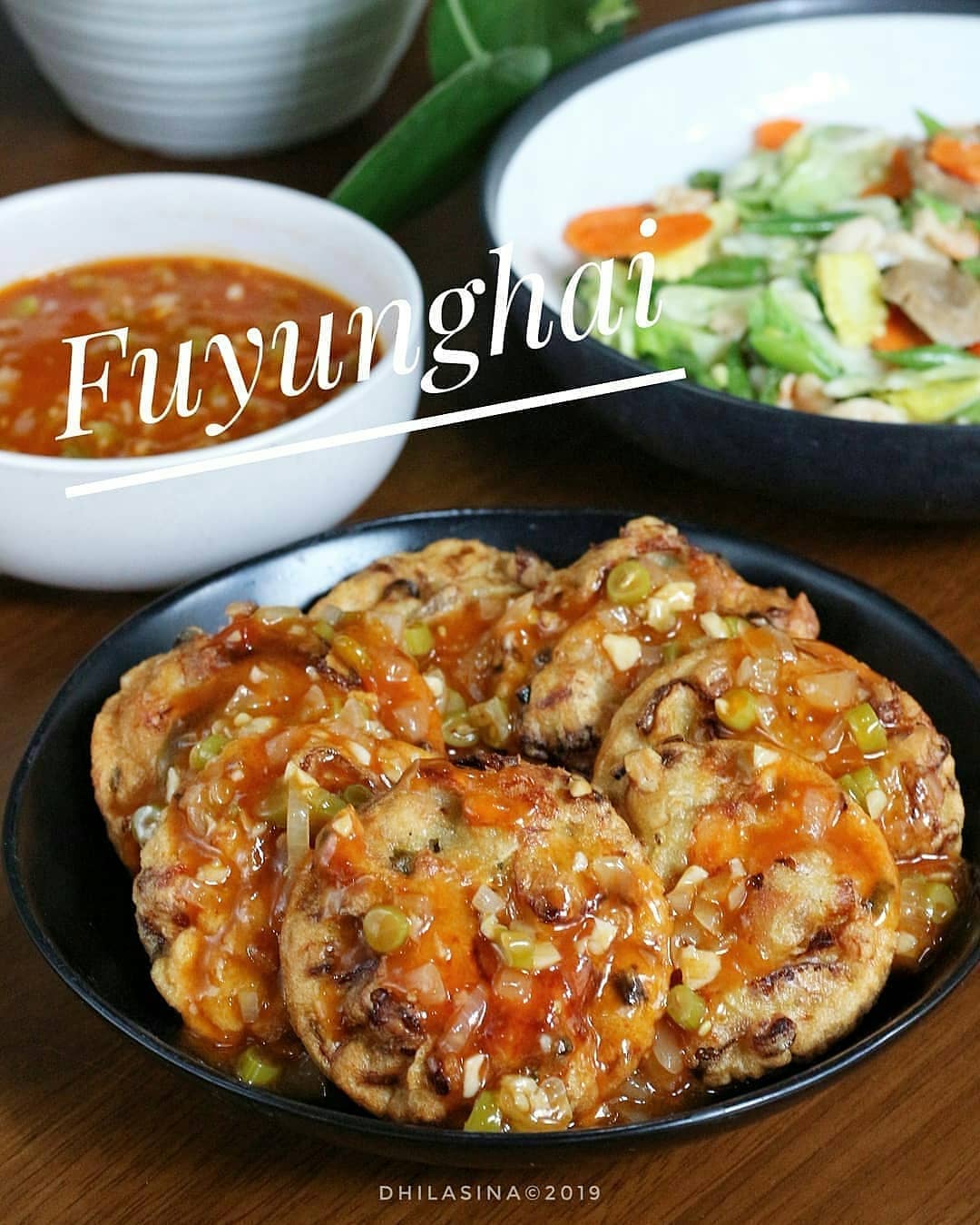 Indonesian Fuyunghai with Seafood Sauce