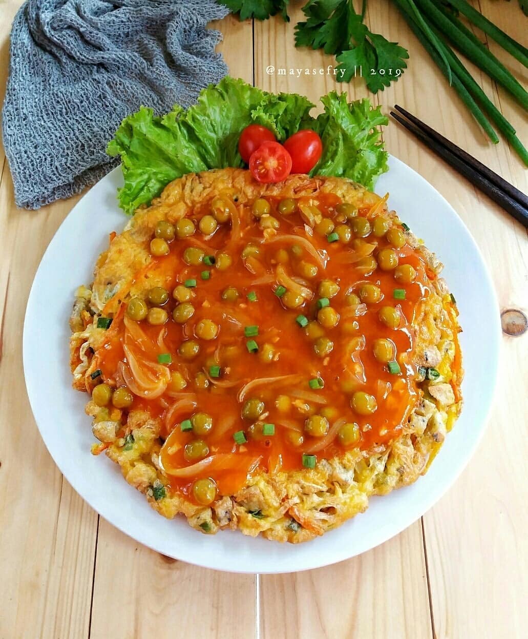 Egg Foo Young with Savory Sauce