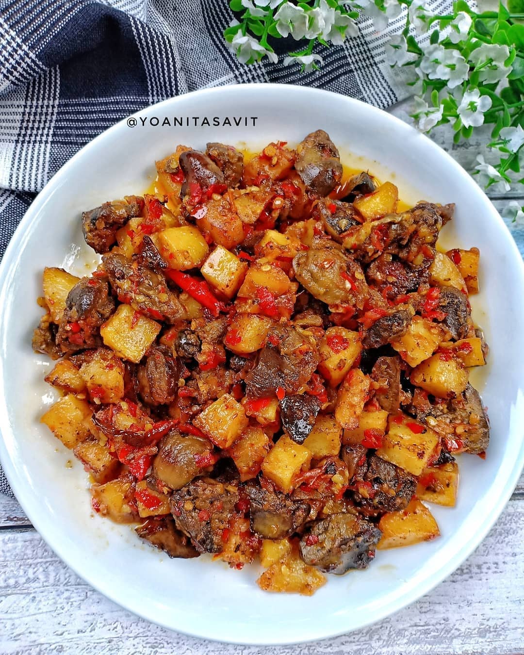 Spicy Fried Liver and Gizzard