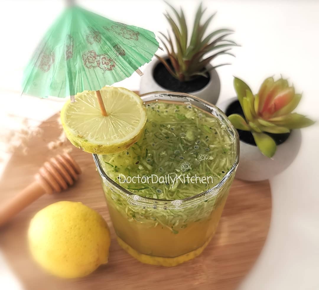 Cucumber Honey Lemonade Drink