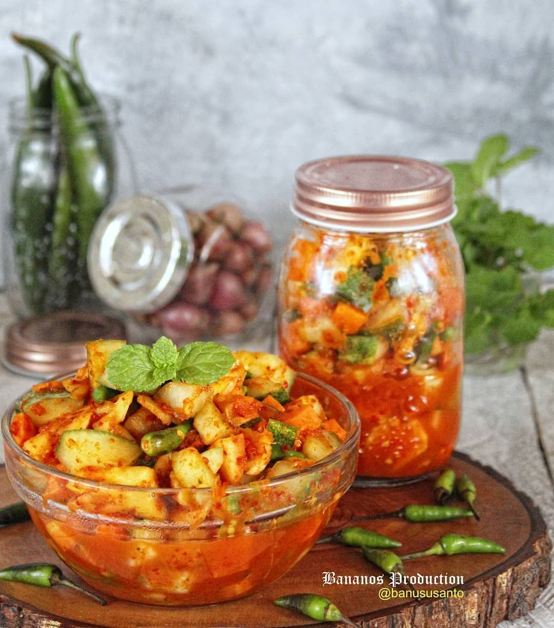 Indonesian Spicy Pickled Vegetables