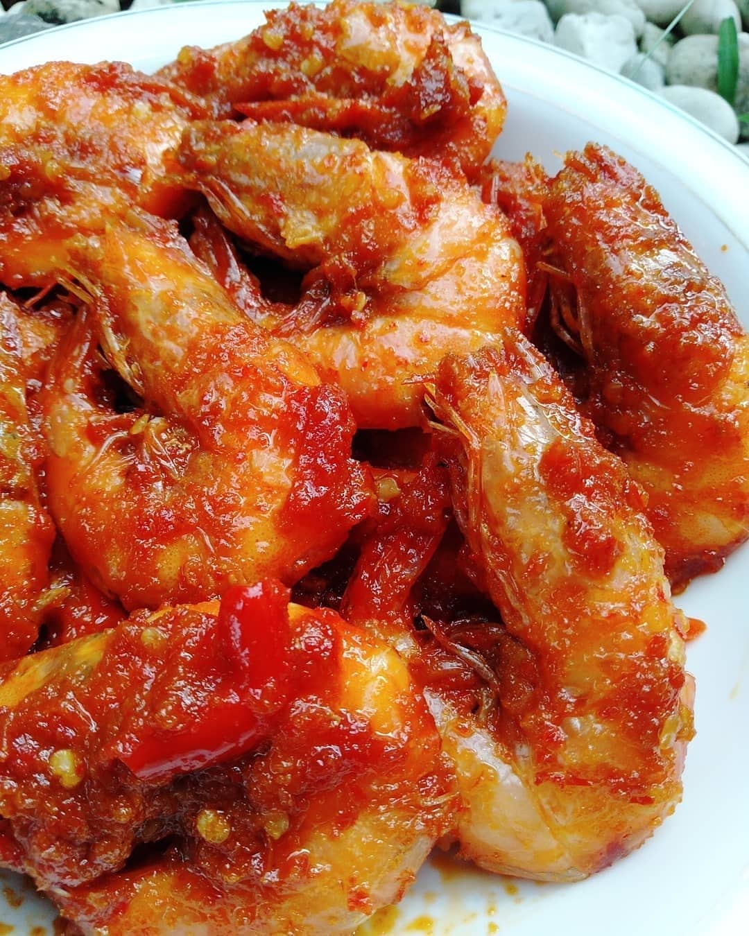 Spicy Shrimp in Balado Sauce