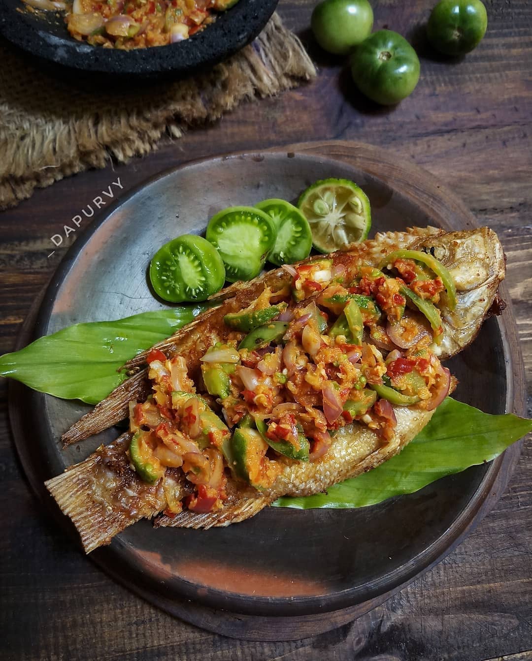 Fried Tilapia with Poured Sambal
