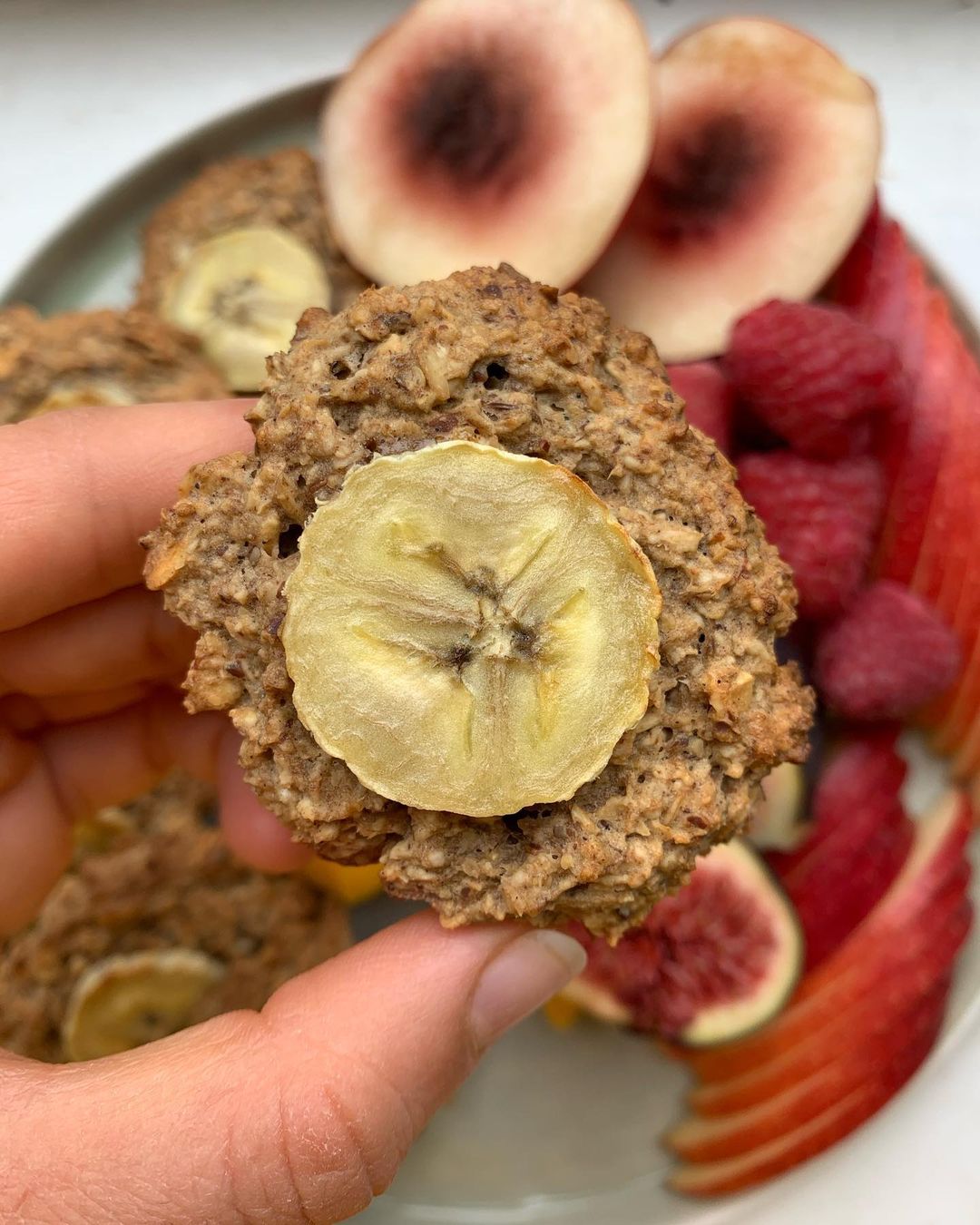 Biscoff Banana Oat Breakfast Cookies