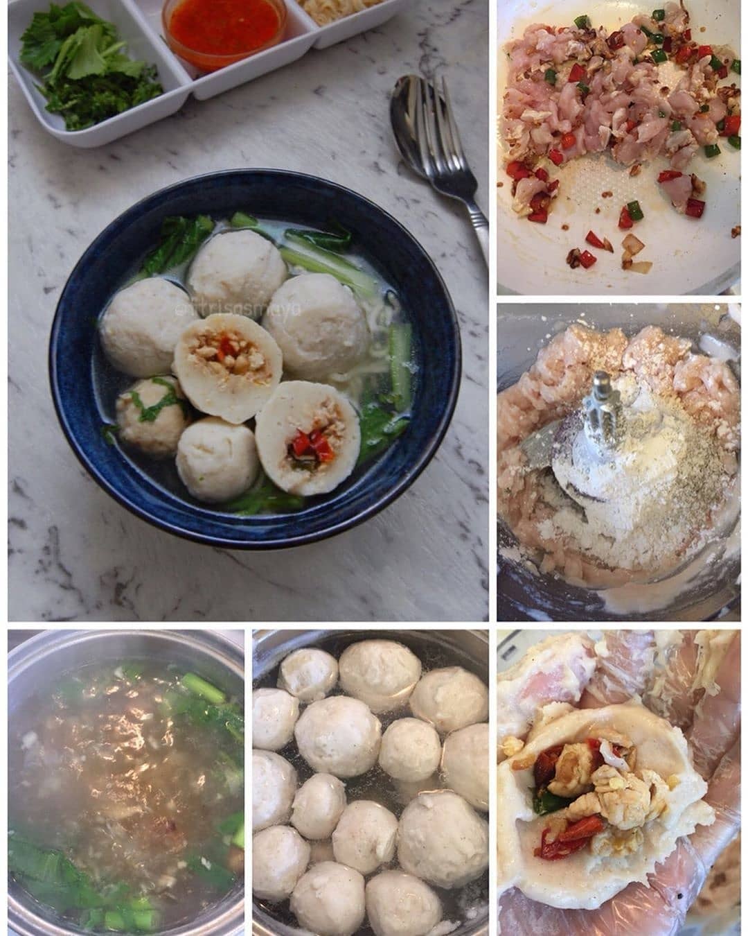 Spicy Chicken-Stuffed Meatballs
