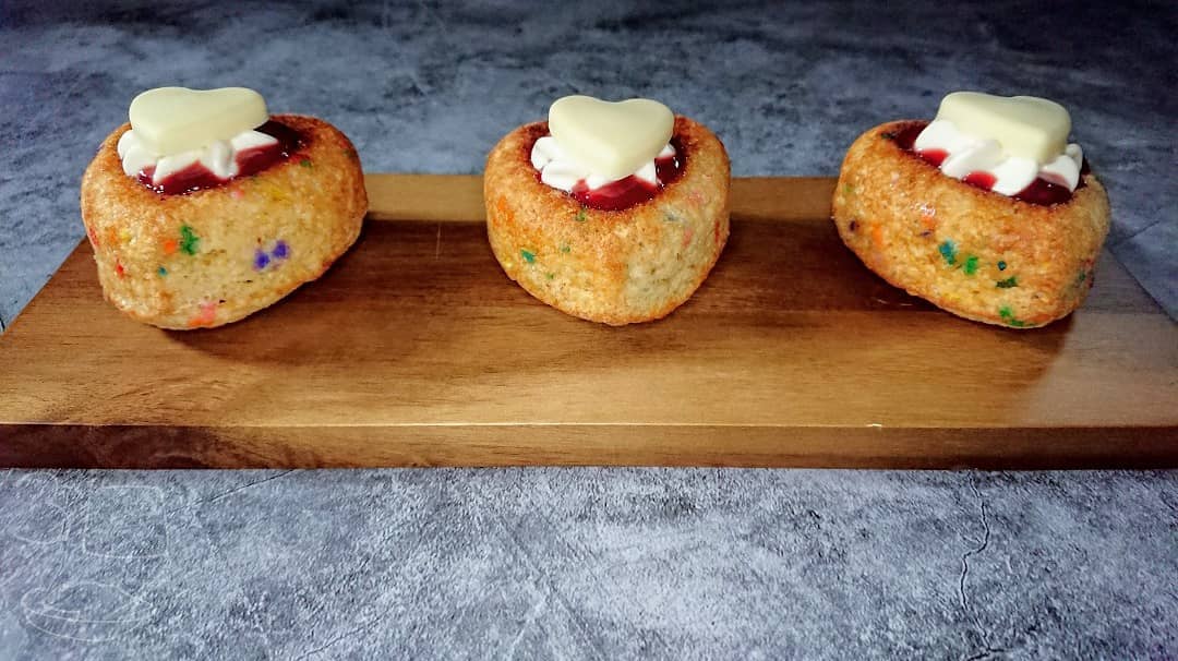 Birthday Cake Flavored Baked Oats