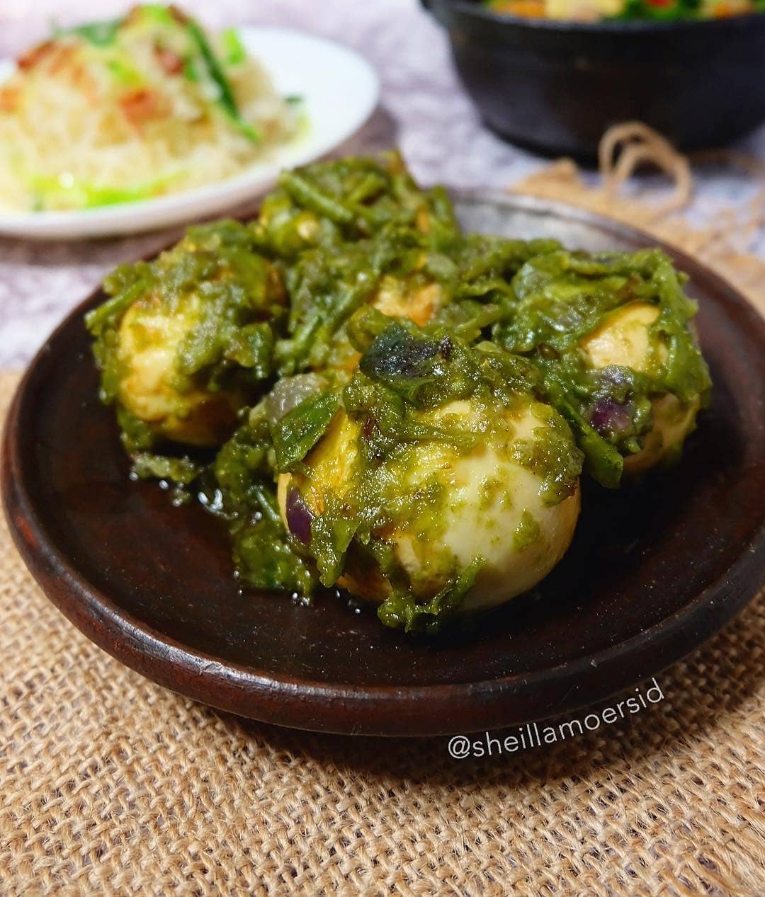 Eggs in Green Sambal
