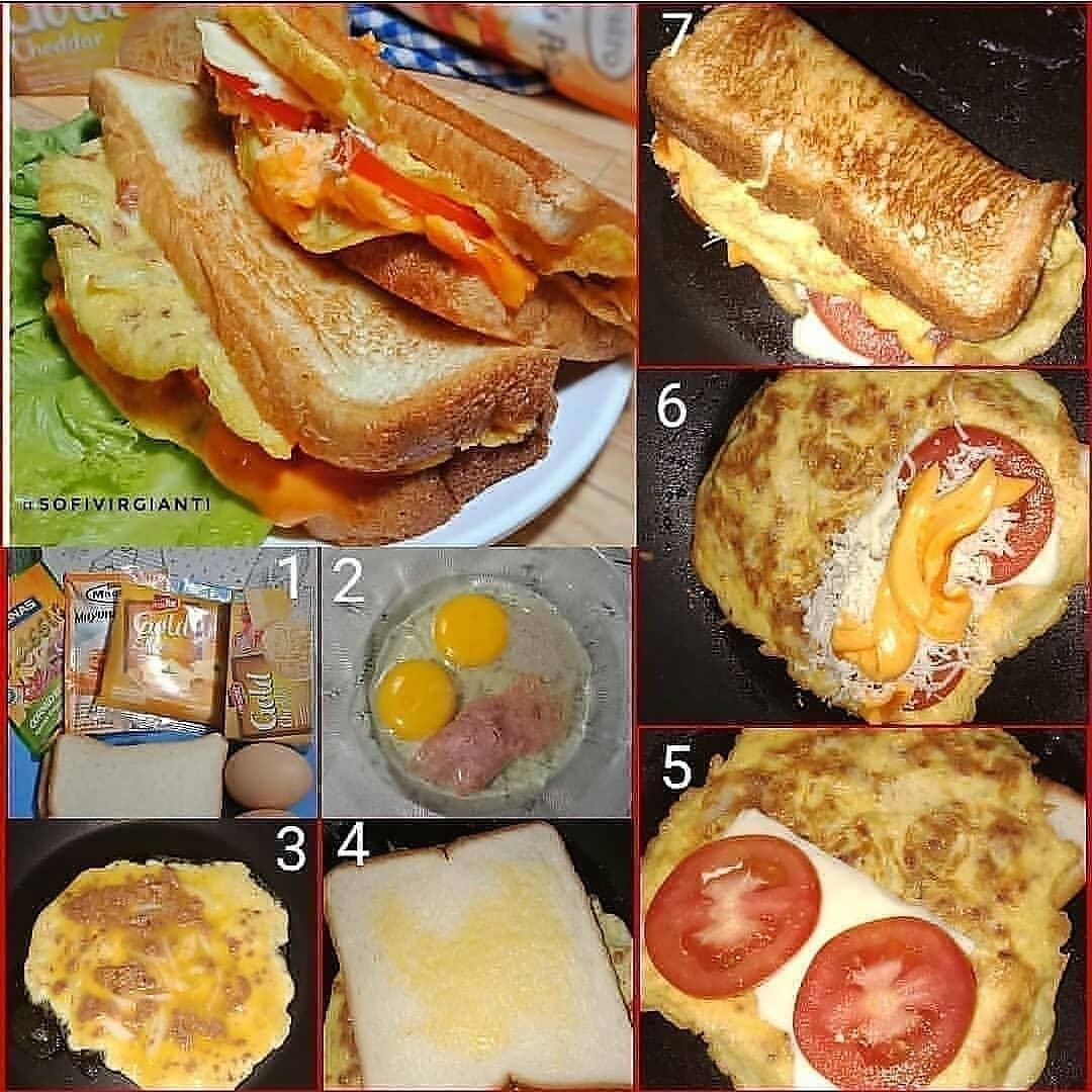 Indonesian Roti John Sandwich