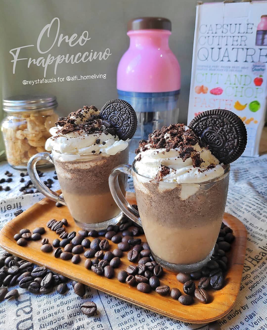 Homemade Oreo Frappuccino Drink