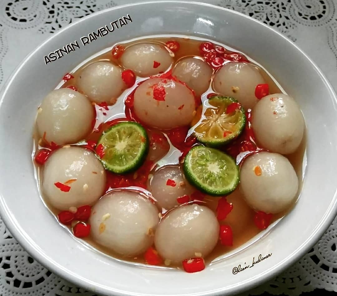 Spicy Pickled Rambutan Salad