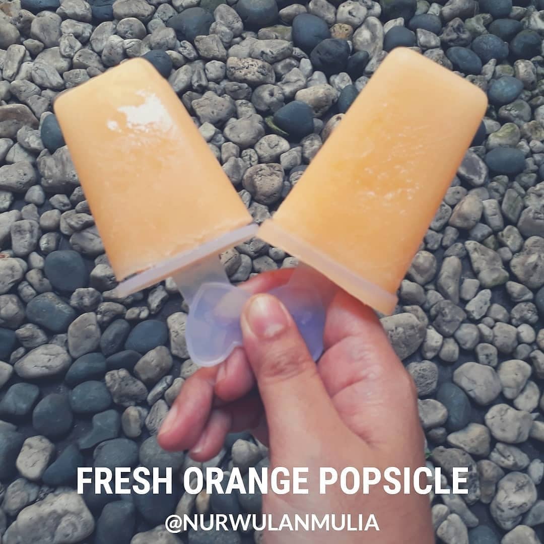 Homemade Fresh Orange Popsicles