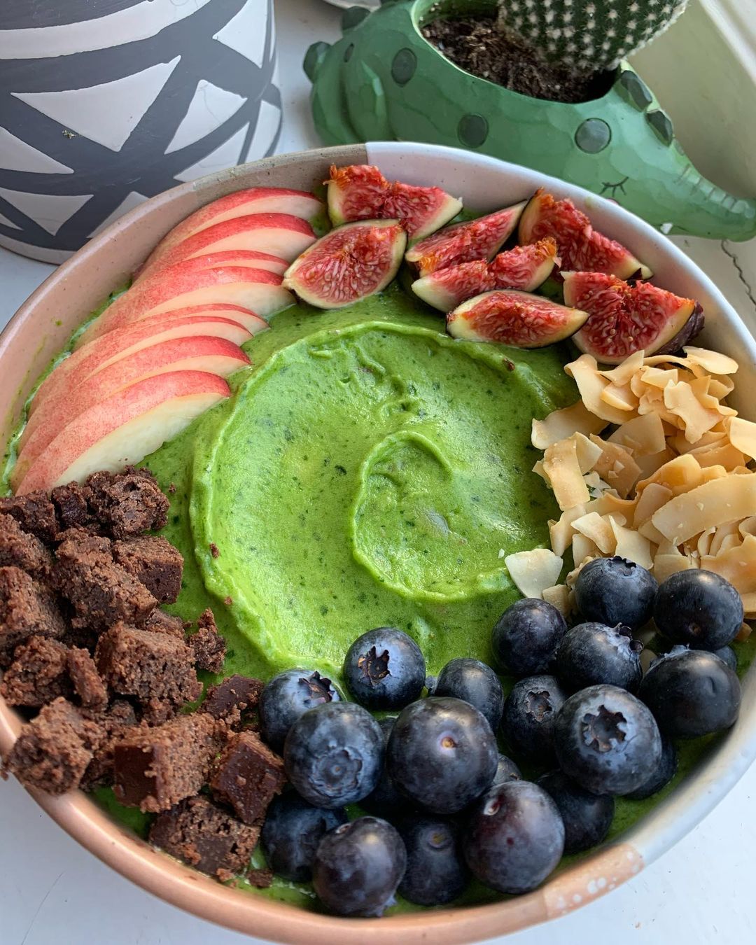 Green Brownie Nice Cream Bowl