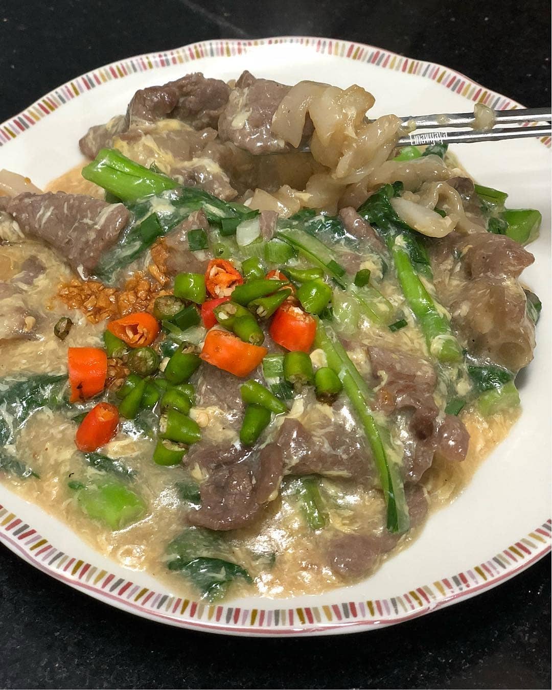 Beef Kwetiau Siram Stir-Fry