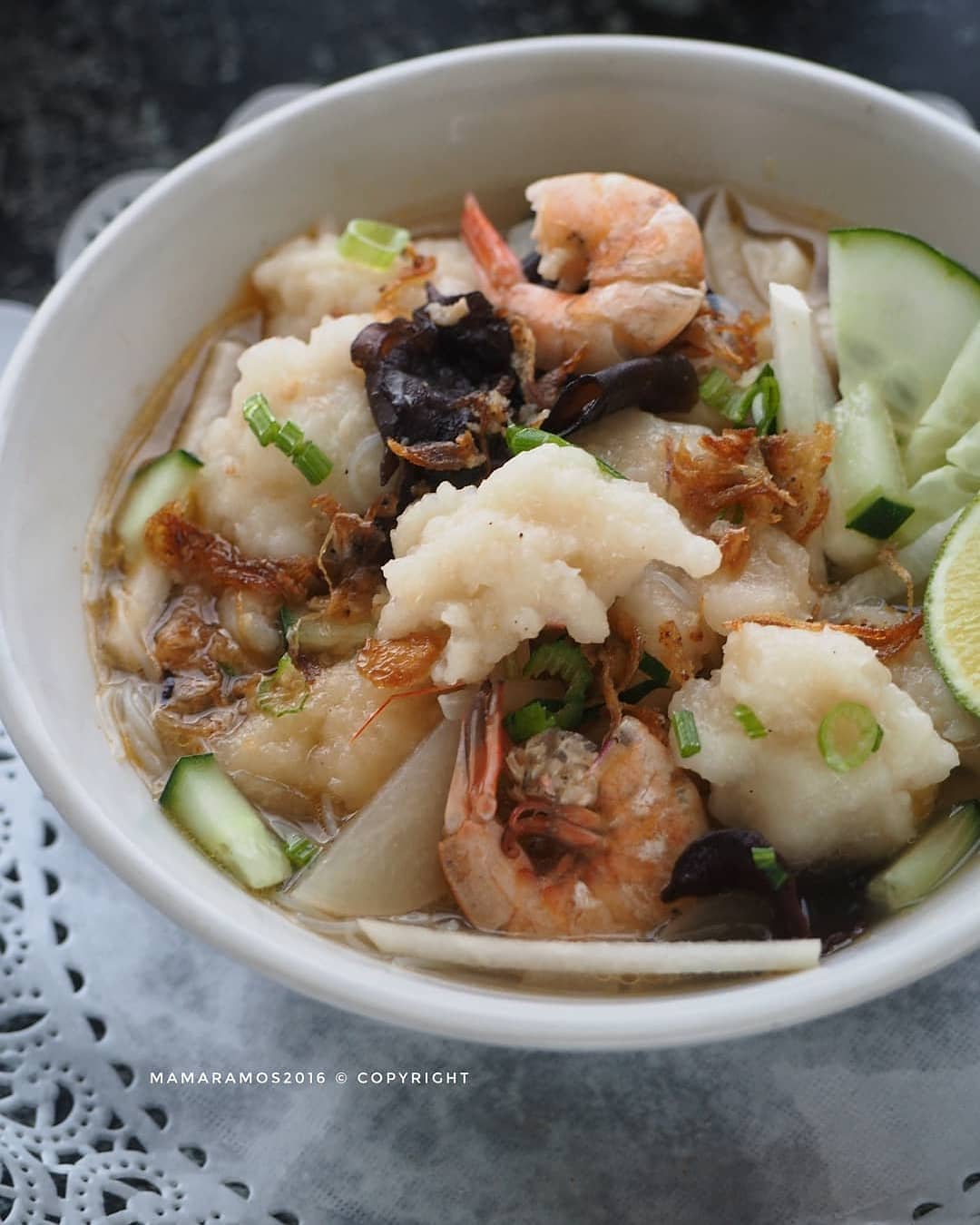 Indonesian Tekwan Fish Ball Soup