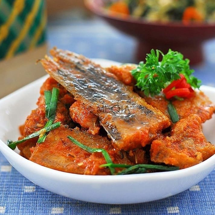 Dried Snakehead Fish in Balado Sauce