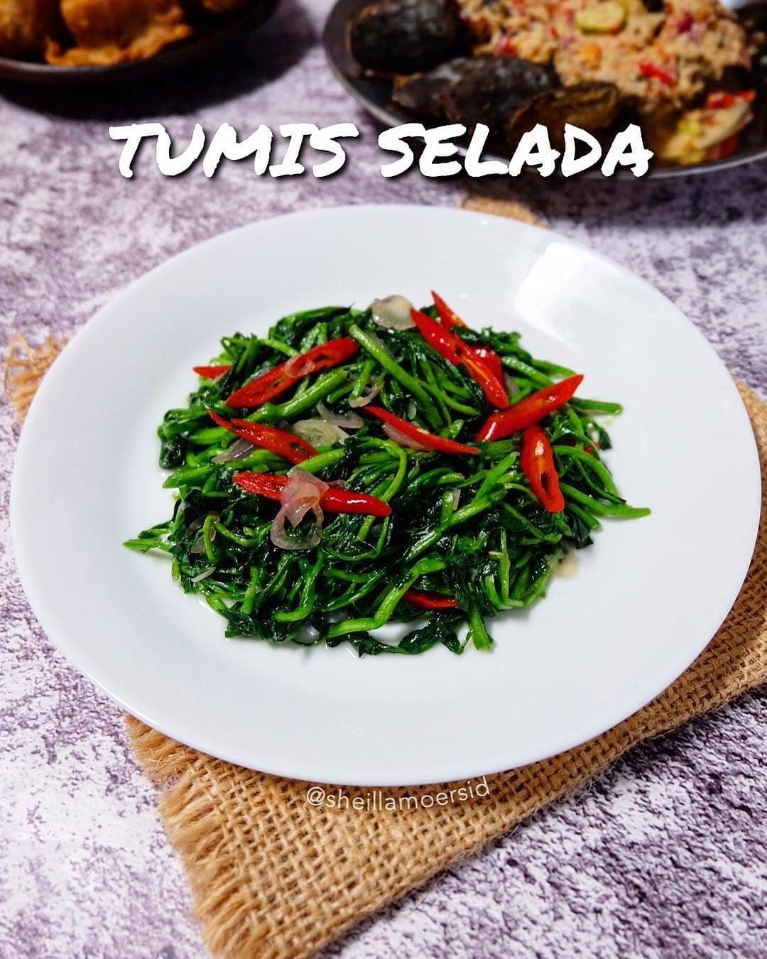 Indonesian Water Spinach Stir-Fry