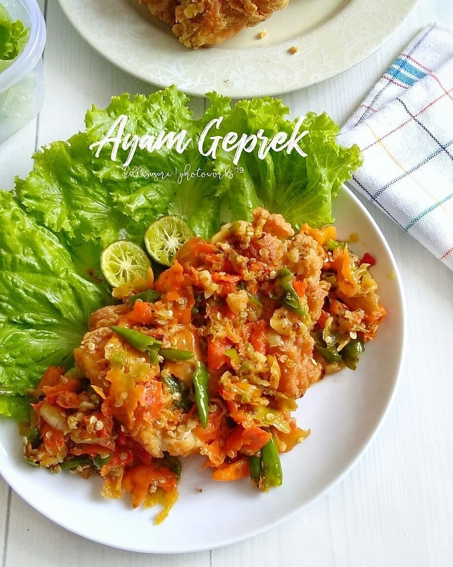 Smashed Fried Chicken with Spicy Sambal