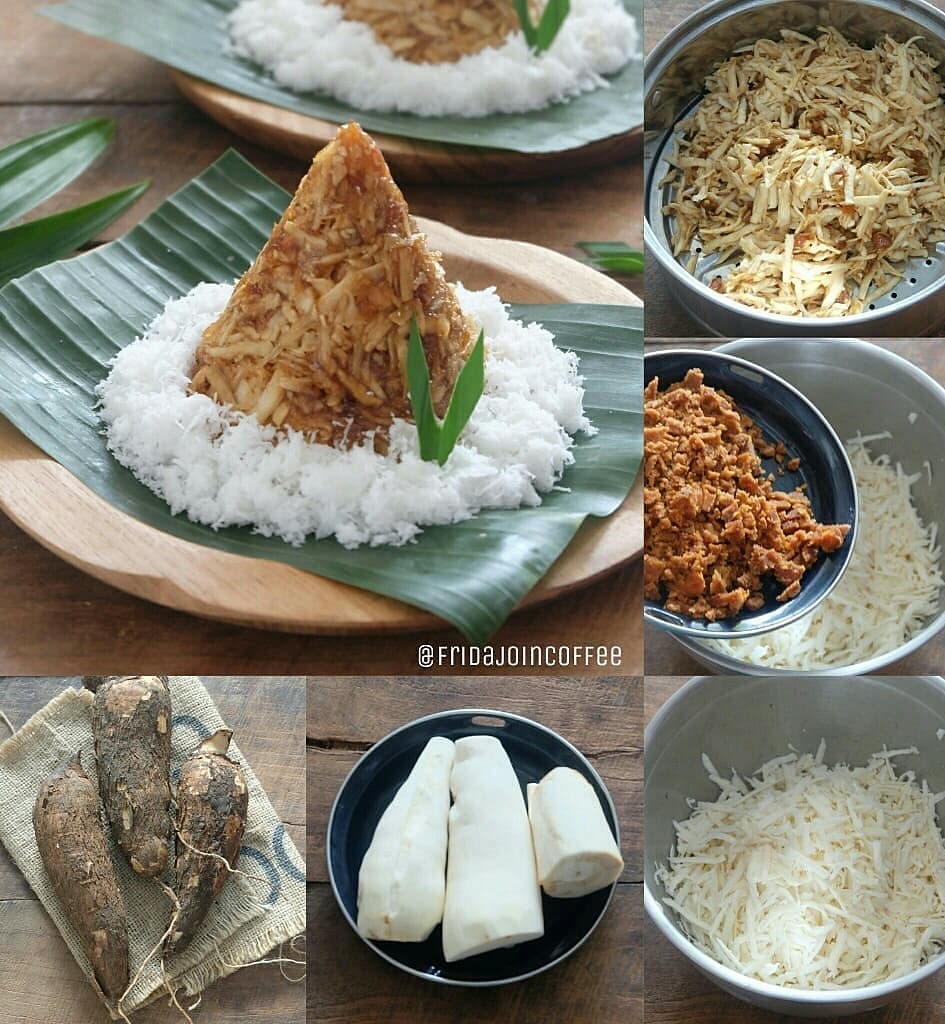 Steamed Grated Cassava Snack