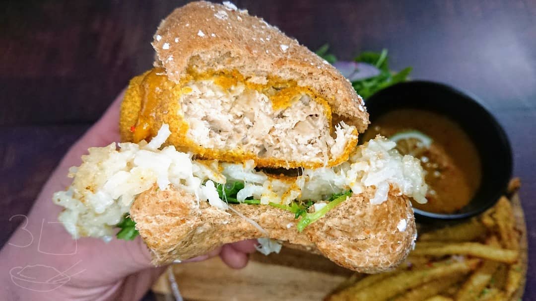 Katsu Burger and Curried Fries